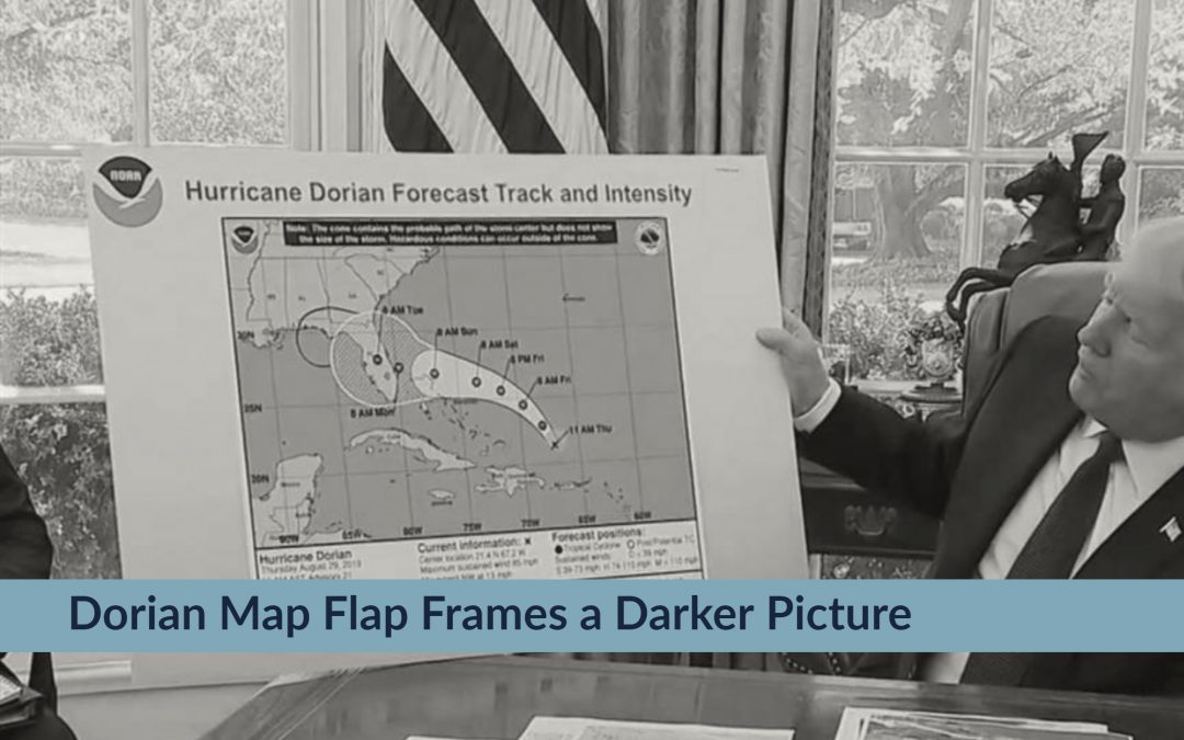 PEERMail: Dorian Map Flap Frames a Darker Picture