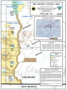 Map of area of trespass grazing in Colorado's San Luis Valley