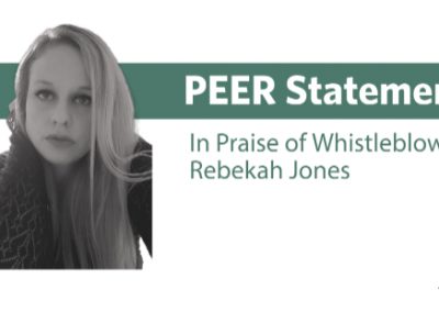 Statement | In Praise of COVID Whistleblower Rebekah Jones