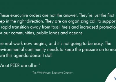 Statement | Biden Administration’s New Direction on Climate