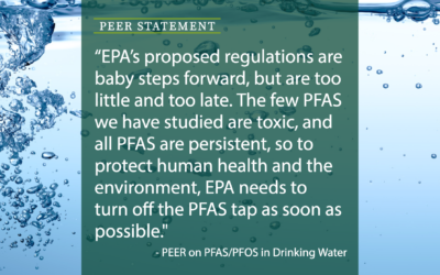 STATEMENT | EPA’s Action on PFAS in Drinking Water