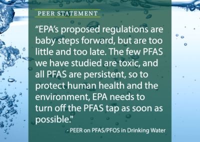 STATEMENT | EPA’s Action on PFAS in Drinking Water