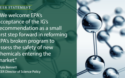 STATEMENT | IG Report Finds EPA New Chemical Review Process Badly Broken